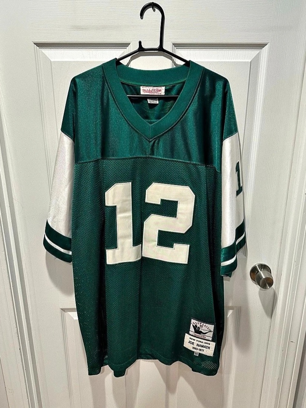 Mitchell & Ness Joe Namath New York Jets 1968 Authentic Football Jersey Size 54
